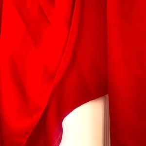 large red  long satin luxury scarf 🧣 dupatta